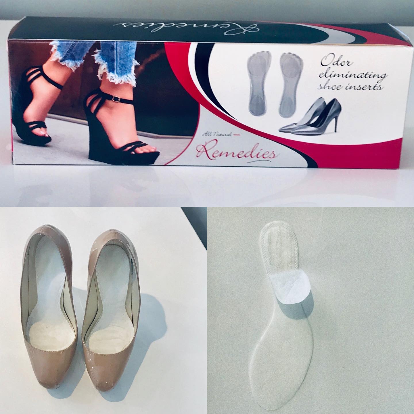 All Natural Odor Eliminating Shoe Inserts-15 Pairs per Box